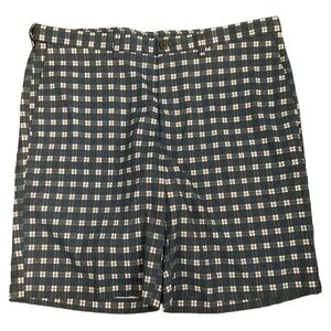 Plaid Golf Shorts Flat‎ Front Casual Everyday Shorts Size 40